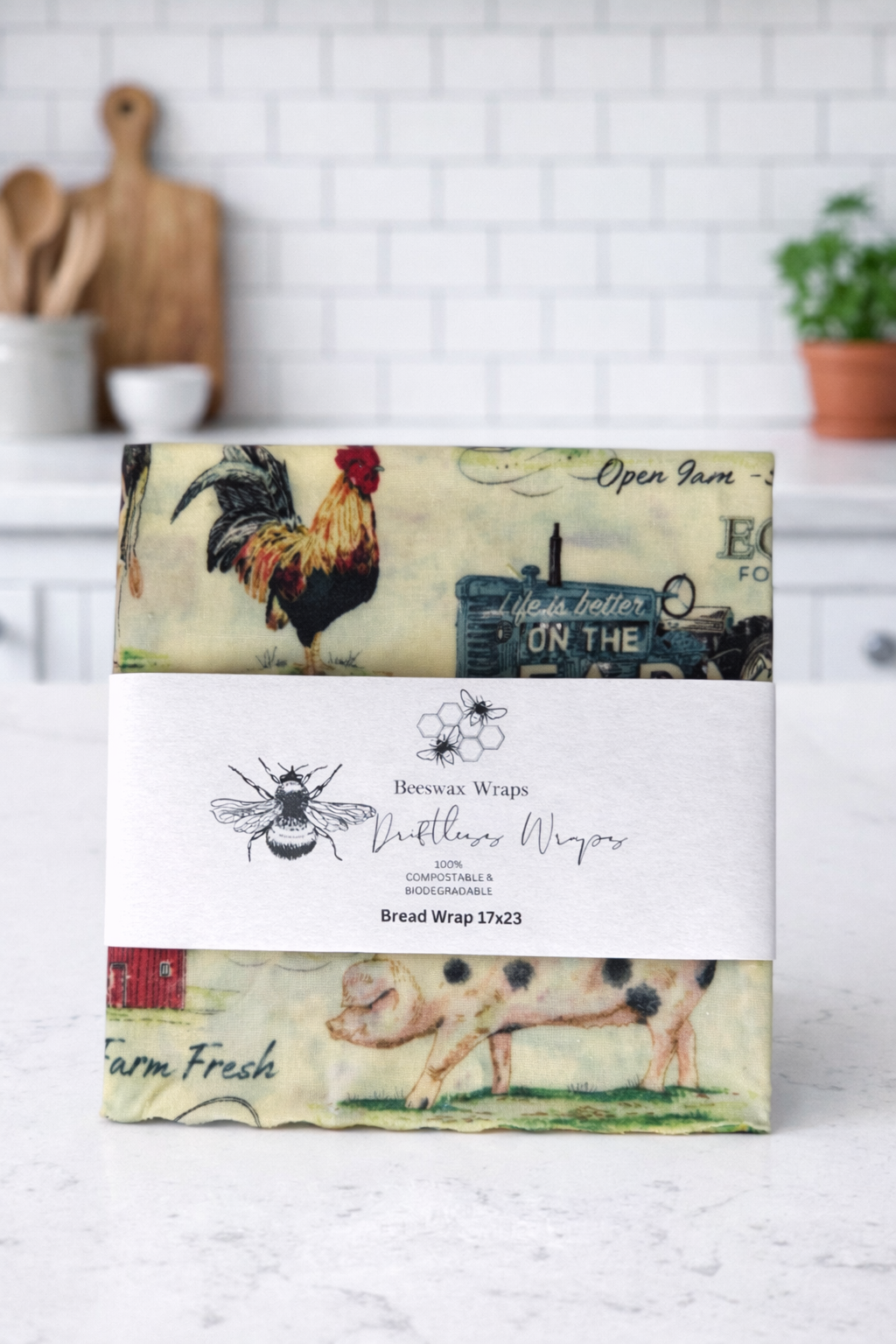 XL Beeswax Bread Wrap