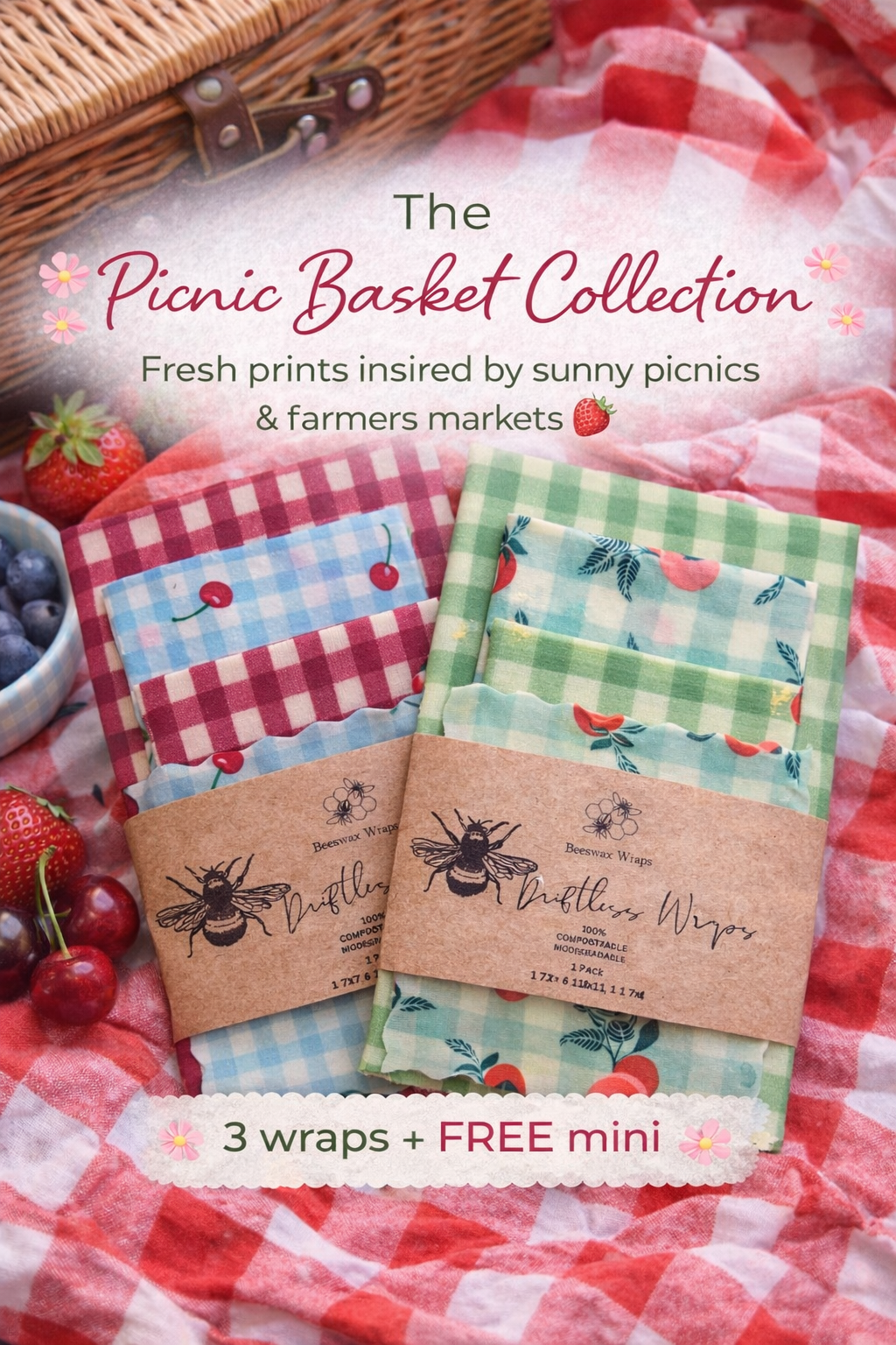 Limited Edition Spring Beeswax Wrap Set